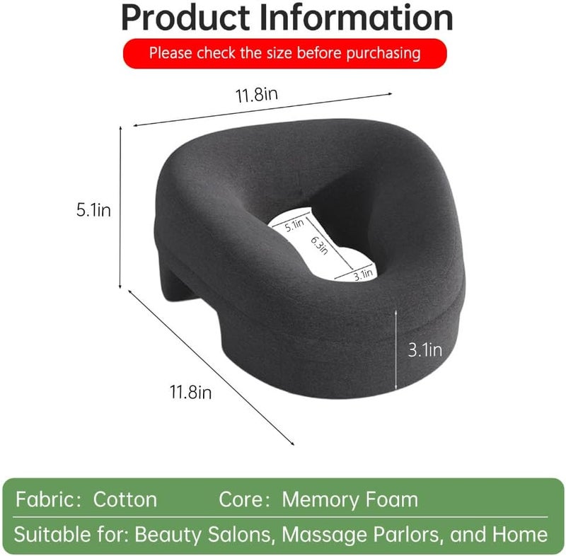UTJZIB Face Down Pillow for Massage - Headrest Face Pillow for Bed, Stomach Sleeping, Prone Sleepers, Post-Eye Surgery Recovery, and Sunbathing Enthusiasts. - Image 2