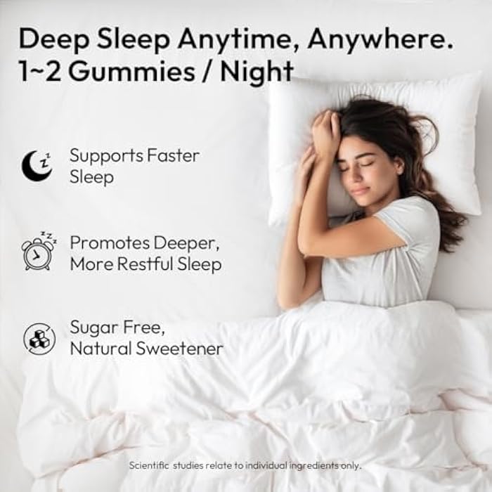 BIGVITA Melatonin Gummies+ | Natural Sleep Support with L-Theanine, Chamomile & Botanicals, Rest & Recharge - Image 2