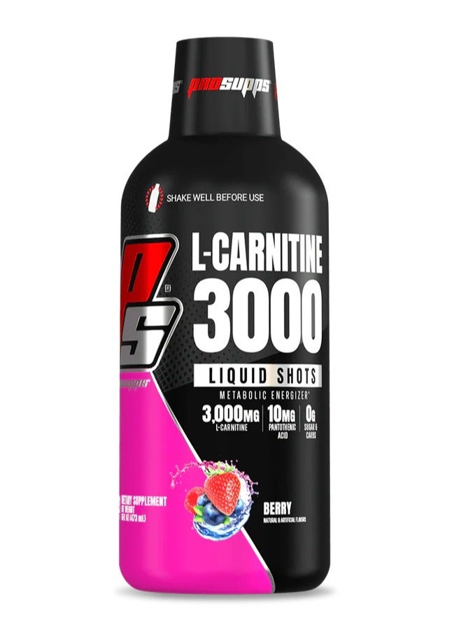 PROSUPPS Vanish L-Carnitine 3000 Liquid Shots Berry - Image 1