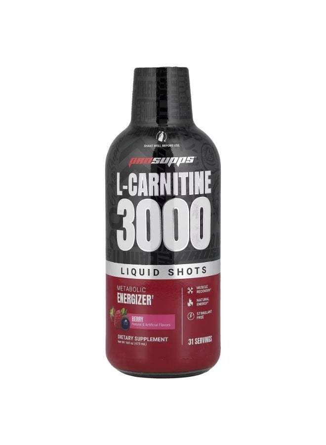 PROSUPPS Vanish L-Carnitine 3000 Liquid Shots Berry - Image 1