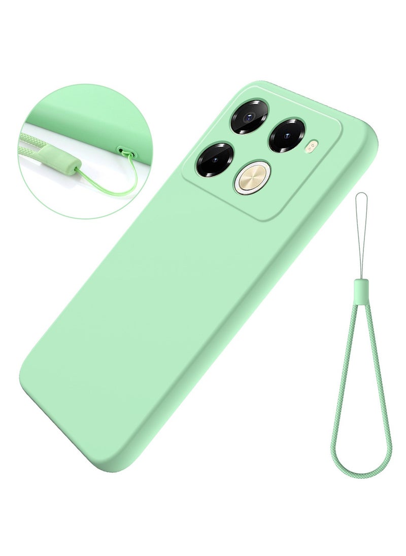 Case for Infinix Note 40 Pro 5G, Silicone Protective Phone Case for Infinix Note 40 Pro 5G with Silicone Lanyard, Slim Thin Soft Shockproof Cover for Infinix Note 40 Pro 5G Silicone Case