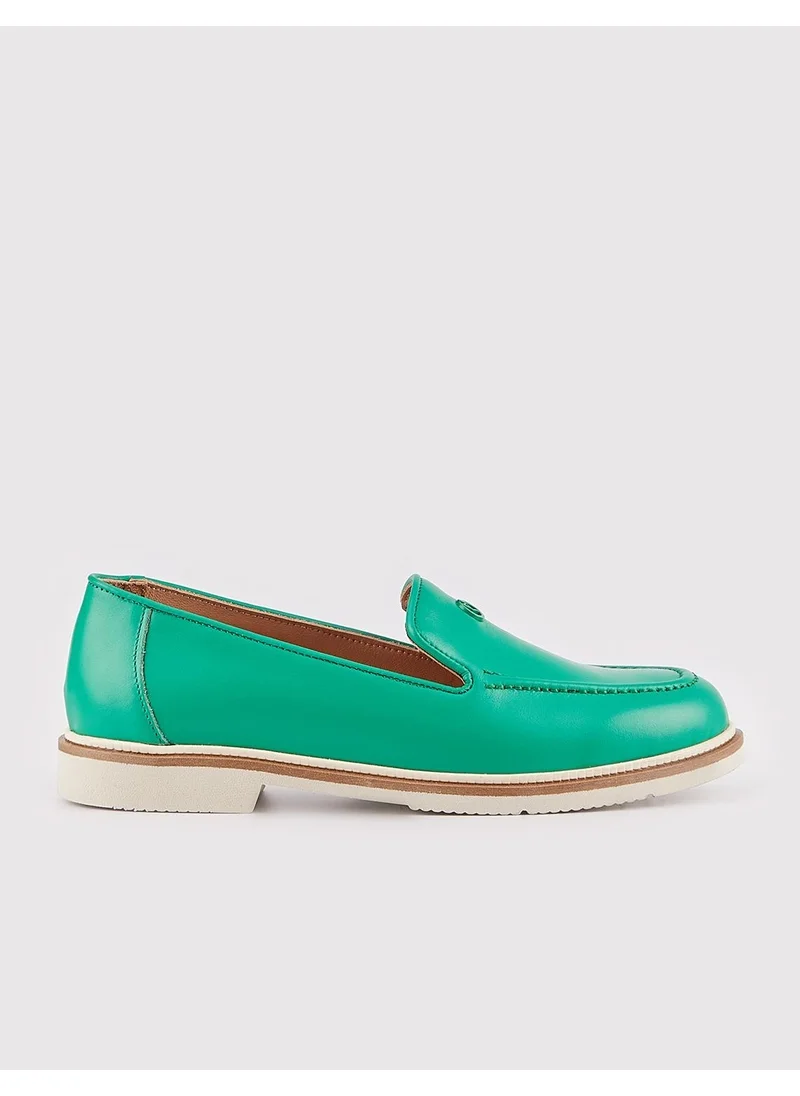 Cabani Leather Green Women's Loafer