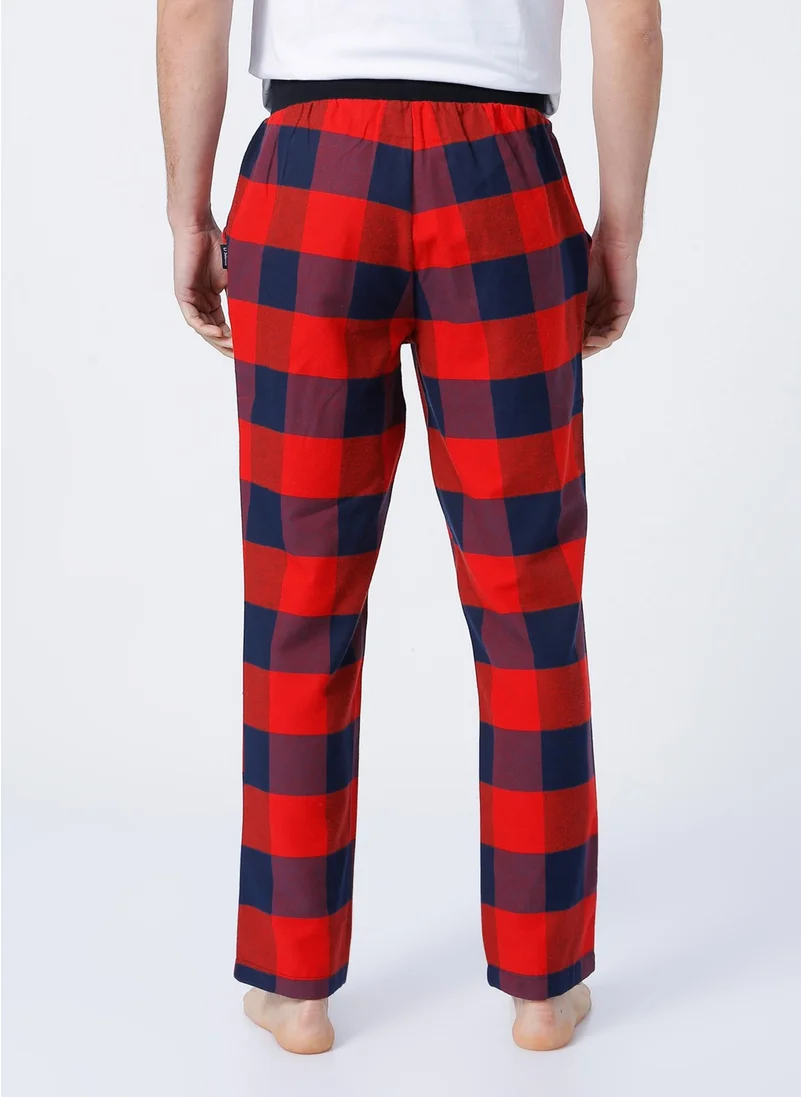 دي أس دامات Ds Damat Red Men's Pajama Bottom