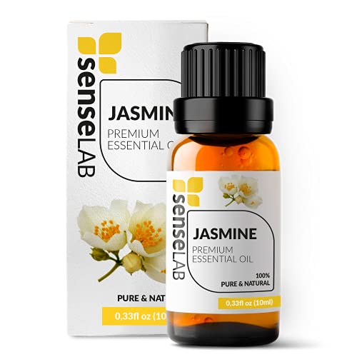 SenseLAB Jasmine Essential Oil - Skin and Hair Care - Massage Oil - 100% Pure Extract Jasmine Oil Therapeutic Grade for Aromatherapy Diffuser (10 ml) - Image 1