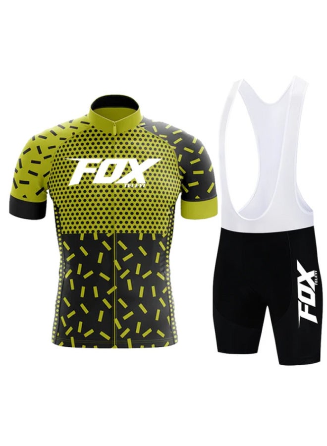 Summer Fox Road Cycling Jersey Thin Short Sleeve Suit Breathable Team Version Men's And Women's Short Sleeve