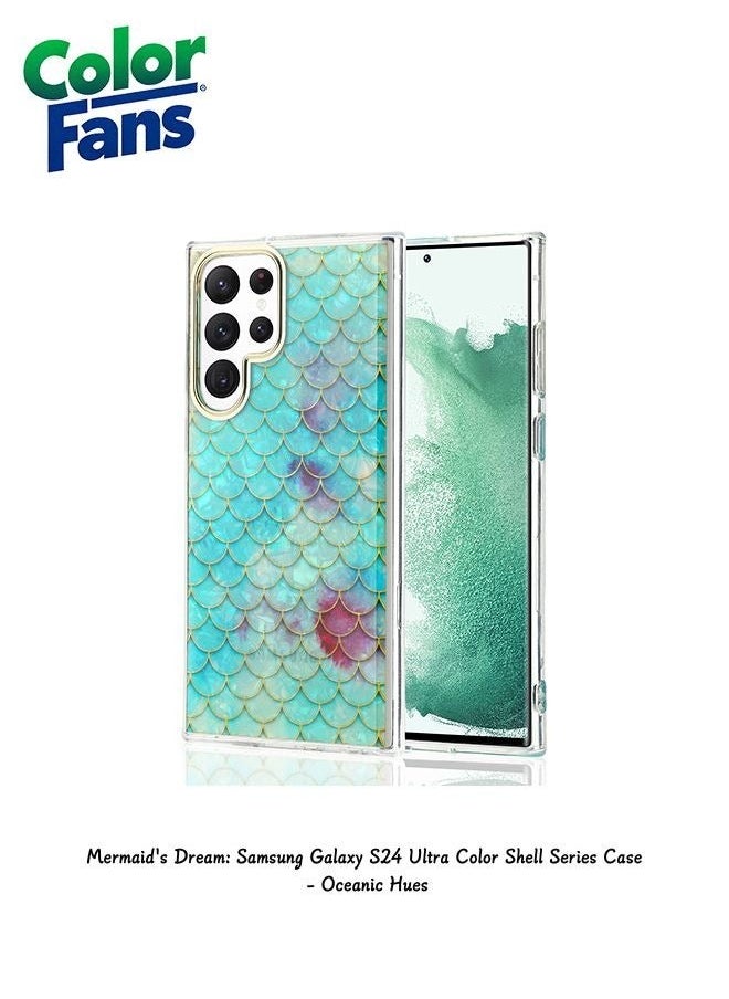 Color Fans Mermaid's Dream: Samsung Galaxy S24 Ultra Color Shell Series Case - Oceanic Hues 