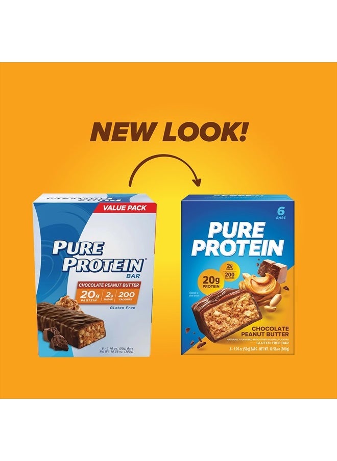 Pure Protein Bars, High Protein, Nutritious Snacks to Support Energy, Low Sugar, Gluten Free, Variety Pack, 1.76 oz Pack of 18 (Packaging May Vary)  - Image 2