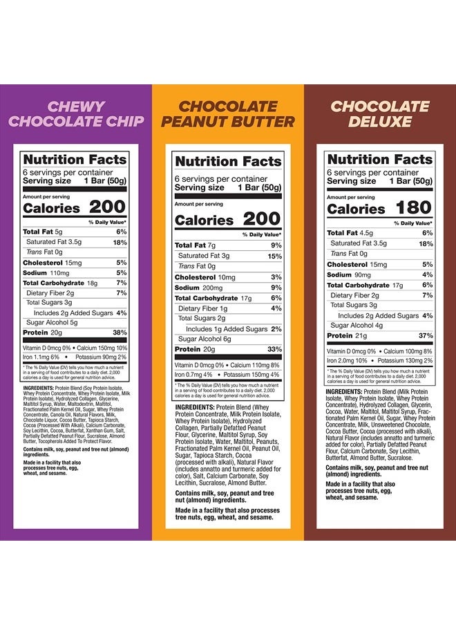 Pure Protein Bars, High Protein, Nutritious Snacks to Support Energy, Low Sugar, Gluten Free, Variety Pack, 1.76 oz Pack of 18 (Packaging May Vary)  - Image 3