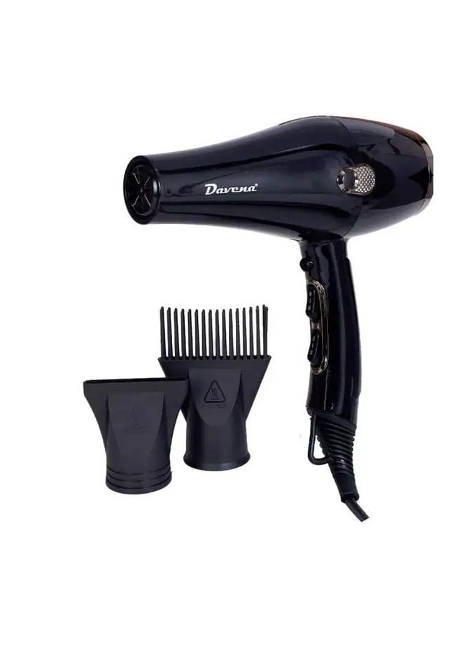 Davena Powerful Salon-Grade Hair Dryer for Professional Results: Davena DV-3900P with 5500 TRIPOO Motor and Advanced Features - Image 1