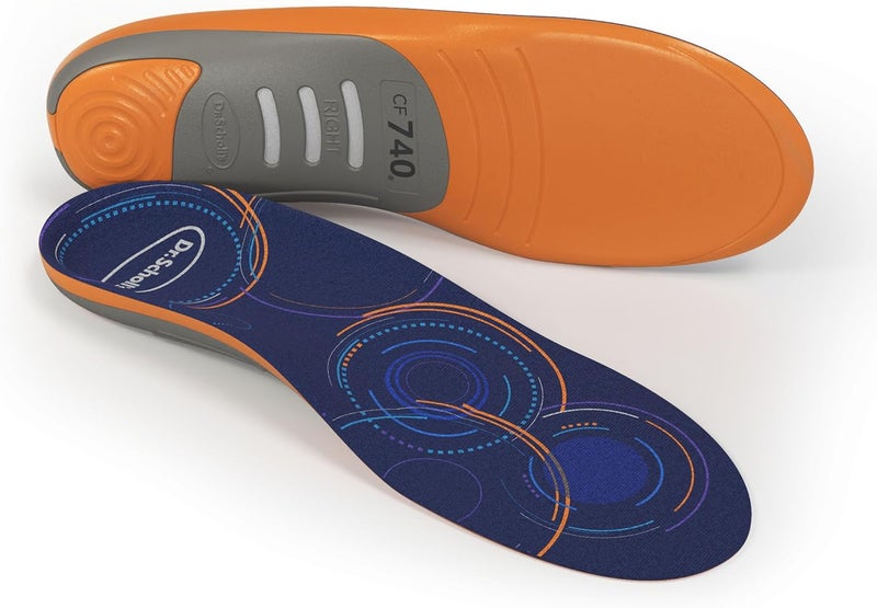 Dr. Scholl's Custom FiT Comfort Insoles, Low Arch Support Shoe Inserts for Women Size 8.5-9 | Men 7.5-8, Full Length Insoles Men Women, Superior All Day Comfort and Plantar Fasciitis Relief CF740