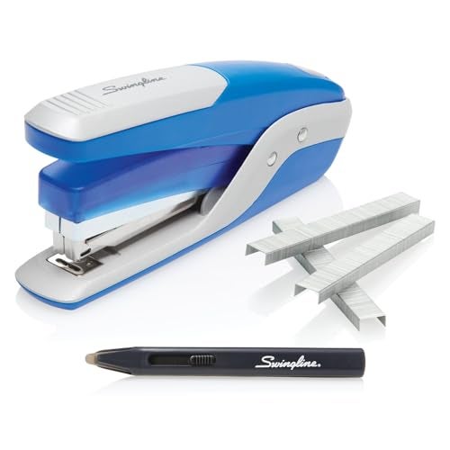 Swingline Stapler Value Pack, 28 Sheet Quick Touch Full Strip Stapler, 5,000 Premium Staples, Staple Remover, Blue/Silver (S7064584) - Image 5