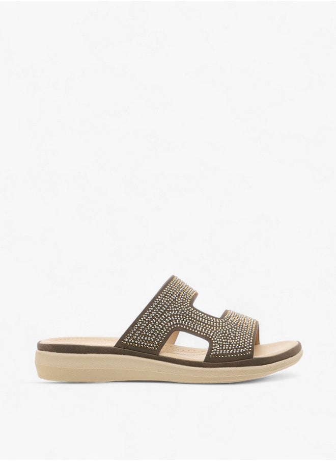 Le Confort Embellished Slip-On Sandals  - Image 3