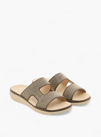 Le Confort Embellished Slip-On Sandals