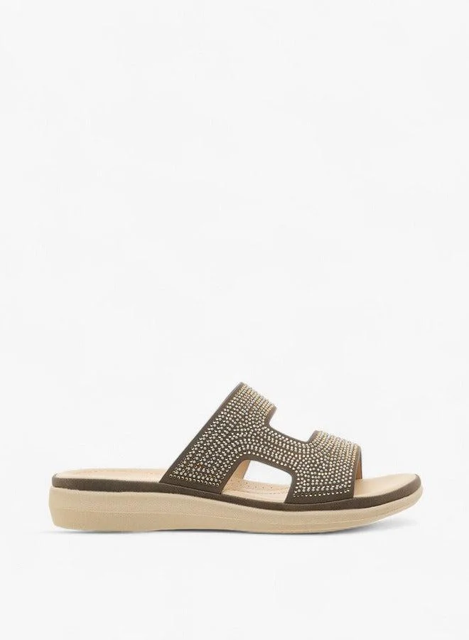 Le Confort Embellished Slip-On Sandals