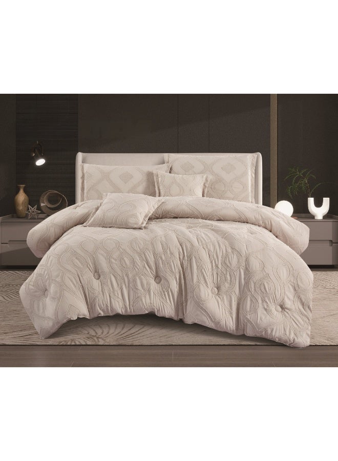 سمارت هوم طقم لحاف نفر واحد نظام وجهين مفرش مكون من ٤ قطع  ,  مايكروفايبر100% لحاف مقاس ١٧٠سم في ٢٣٠سم - Image 1