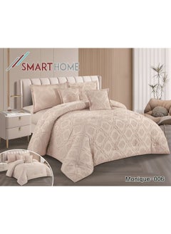 SMART HOME Comforter set for one person, two-sided mattress consisting of 4 pieces, comforter 4 pieces, 100% microfiber, comforter size 170 X230 cm  - Image 3