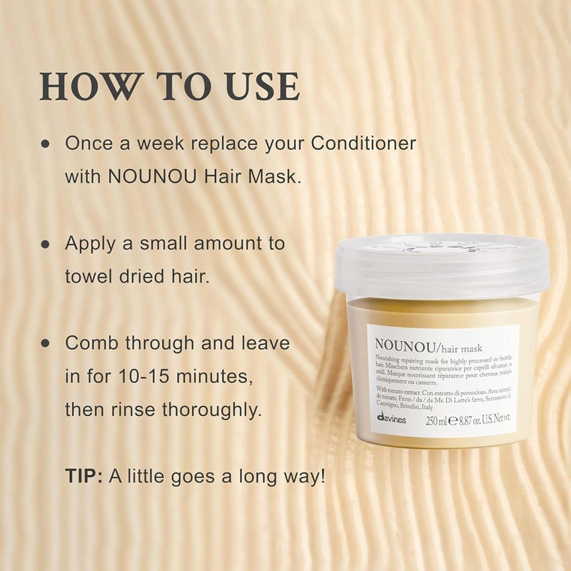 Davines Nounou Hair Mask, 8.87 Fl Oz (Pack of 1) - Image 4