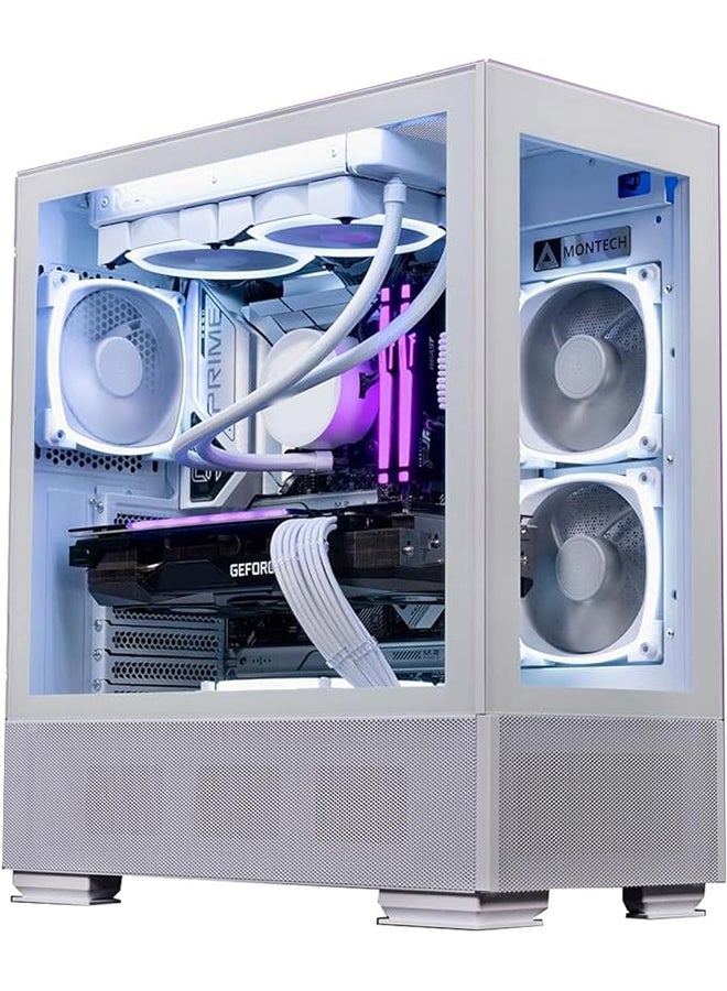 NANOTECH Neo White Gaming PC - Intel Core i7-12700F Processor, DDR5 32GB (2*16) Ram, Nvidia GeForce RTX 5060 Ti 8GB GDDR7 Graphics Card, 2TB NVMe M.2 SSD, 3 Fan AIO Liquid Cooler, 750W Power Supply, Windows 11 Pro | Wi-Fi - Image 1