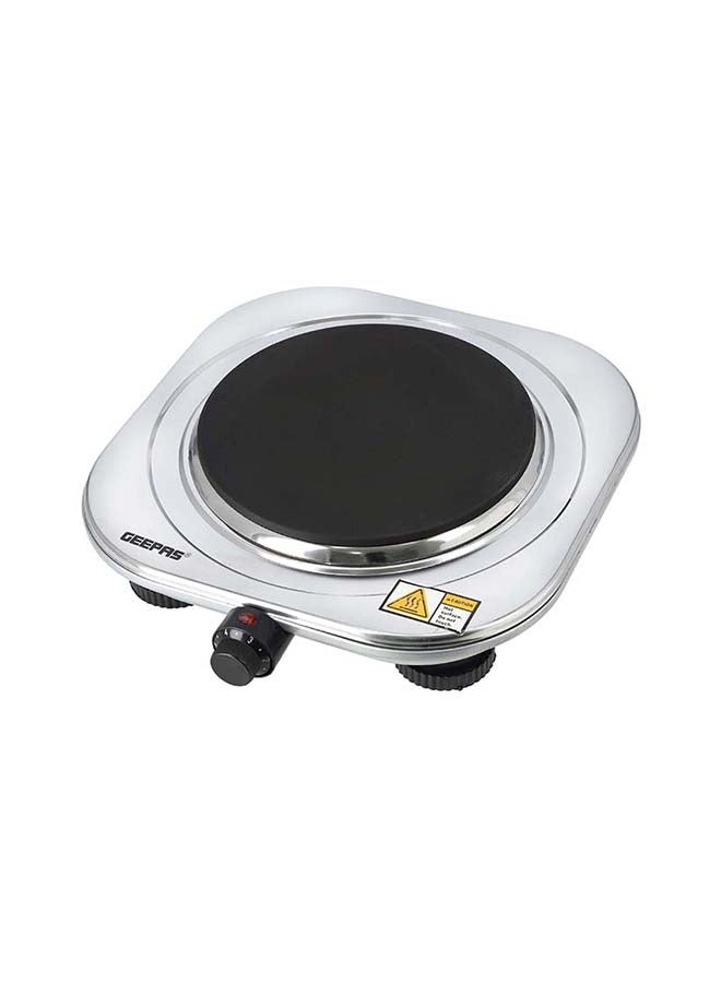 GEEPAS Stainless Steel Single Hot Plate Indicator Light Adjustable Temperature Control Overheat Protection2 Years Warranty Non-Slip Feet Auto Thermostat Hot Plate for Kitchen Camping 1500 W GHP32023 Silver - Image 3