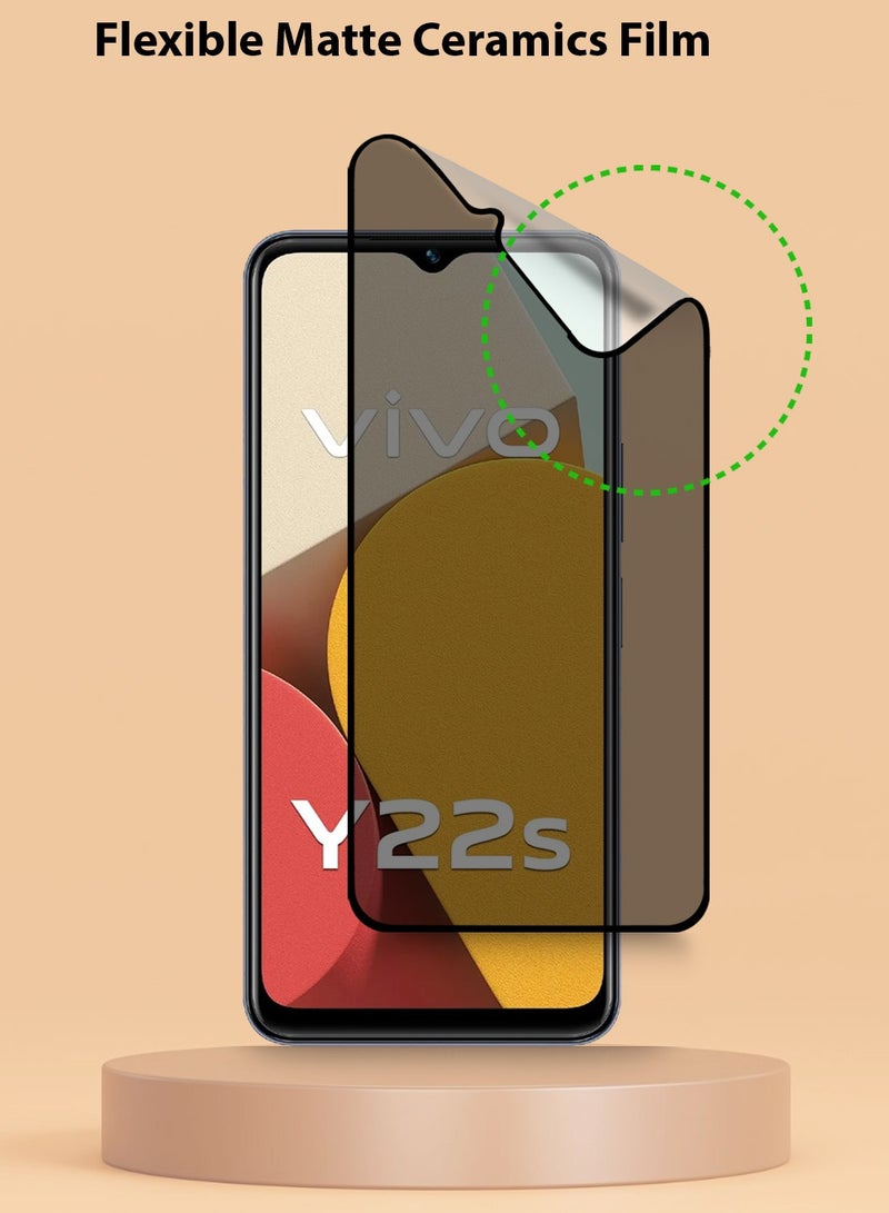 Techie واقي شاشة من السيراميك غير اللامع للخصوصية لهاتف Vivo Y22 / Y22s - Image 4
