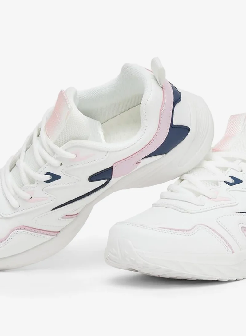 Styli Active Chunky Sole Lace Up Sneakers