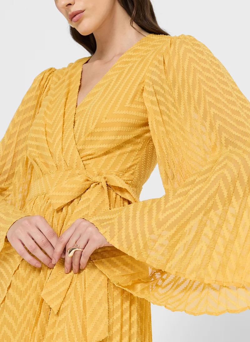 TFNC Flared sleeve Maxi Dress