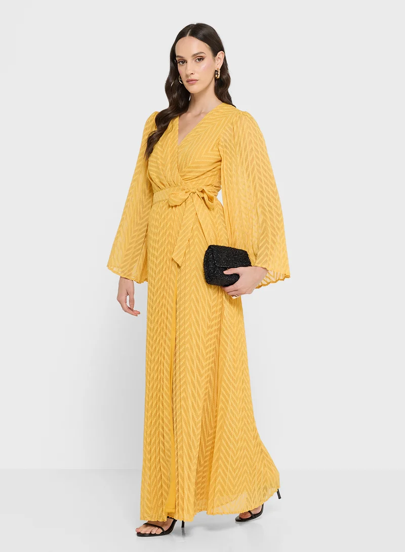 TFNC Flared sleeve Maxi Dress
