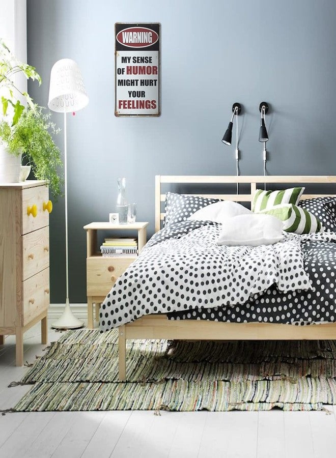 Yniaun Decor ديكور مكتب عتيق من Yniaun Decor، لافتات معدنية تحذيرية مضحكة، ديكور جداري لمرآب السيارات أو غرفة الرجل، هدية رائعة للرجال، مقاس 12 × 8 بوصات، للاستخدام الداخلي والخارجي - قد يجرح حس الفكاهة لدي مشاعرك - Image 5