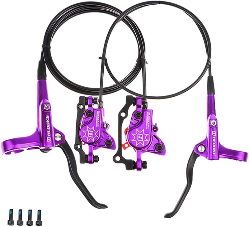 كلاراكو طقم فرامل قرصية هيدروليكية للدراجات الجبلية والطرق، فرامل قرصية هيدروليكية أمامية، فرامل يمين ويسار، نظام فرامل قرصية هيدروليكية، طقم مقابض فرامل - Image 1