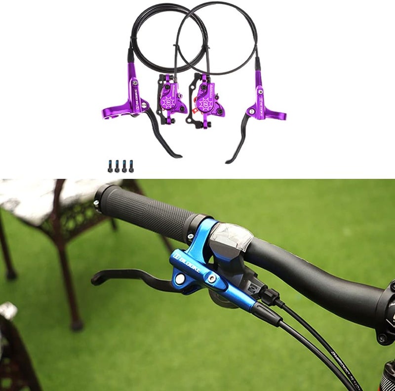كلاراكو طقم فرامل قرصية هيدروليكية للدراجات الجبلية والطرق، فرامل قرصية هيدروليكية أمامية، فرامل يمين ويسار، نظام فرامل قرصية هيدروليكية، طقم مقابض فرامل - Image 5