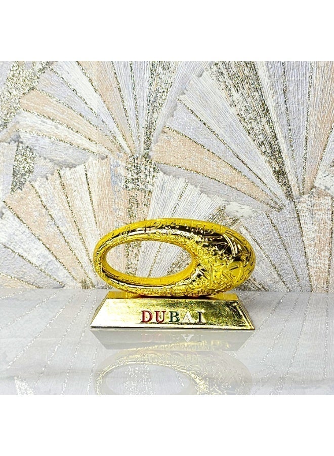 سوق الهدايا التذكارية سوق التذكارات – ديكور متحف دبي معدني، قطعة واحدة مقاس 12×8×4.5 سم بلون عتيق - Image 3