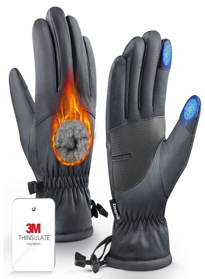 Deemii -10℉ Winter Gloves Men Women Made with 12M Insulation & Plush Lining, Windproof & Water-Resisitant Glove for Cold Weather with Touchscreen Fingers, for Running - Image 1
