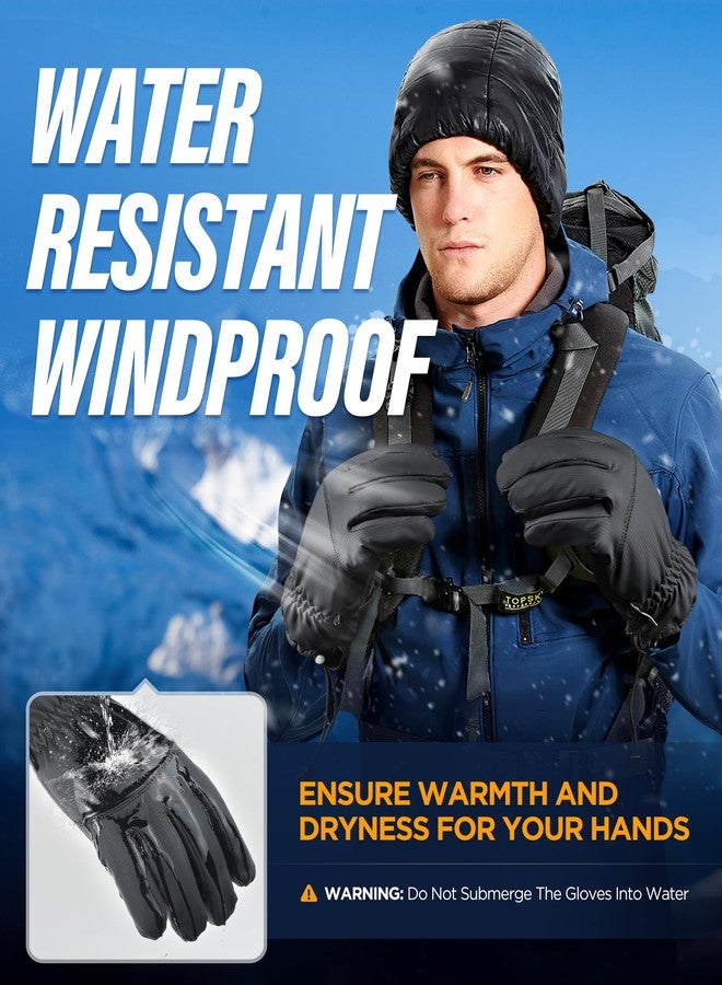 Deemii -10℉ Winter Gloves Men Women Made with 12M Insulation & Plush Lining, Windproof & Water-Resisitant Glove for Cold Weather with Touchscreen Fingers, for Running - Image 3