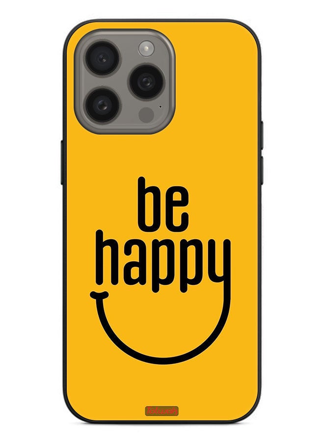Tolwak Apple iPhone 15 Pro Protective Case Cover Be Happy - Image 2