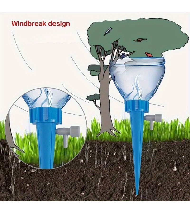 26 Self Watering Devices Random Color Mix Polypropylene For Drip Irrigation System Automatic Plant Watering Precise Humidity Control Indoor Garden Office Plants Stable Water Flow Management - Image 2