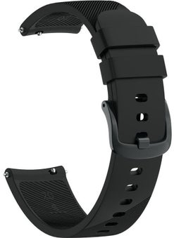 Markacase Silicone Strap For Fossil Q Gazer Black 