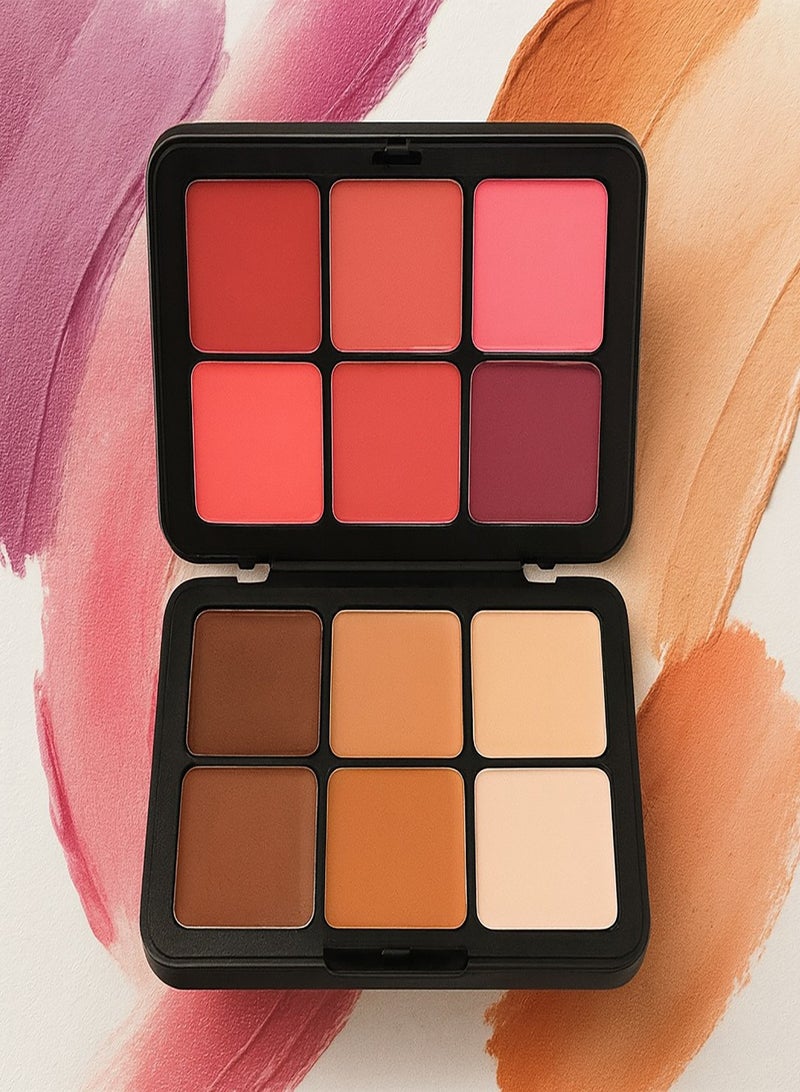 Farah22 12-Shades Blusher And Concealer - Image 1