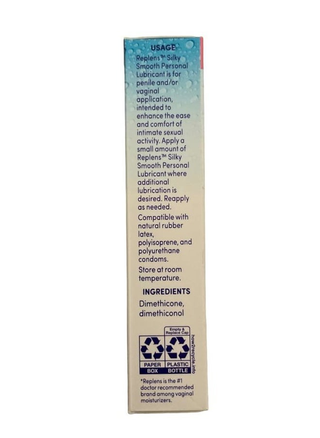Replens Silky Smooth Personal Lubricant 2.7 fl oz (76.54 g) Pack of 3  - Image 4