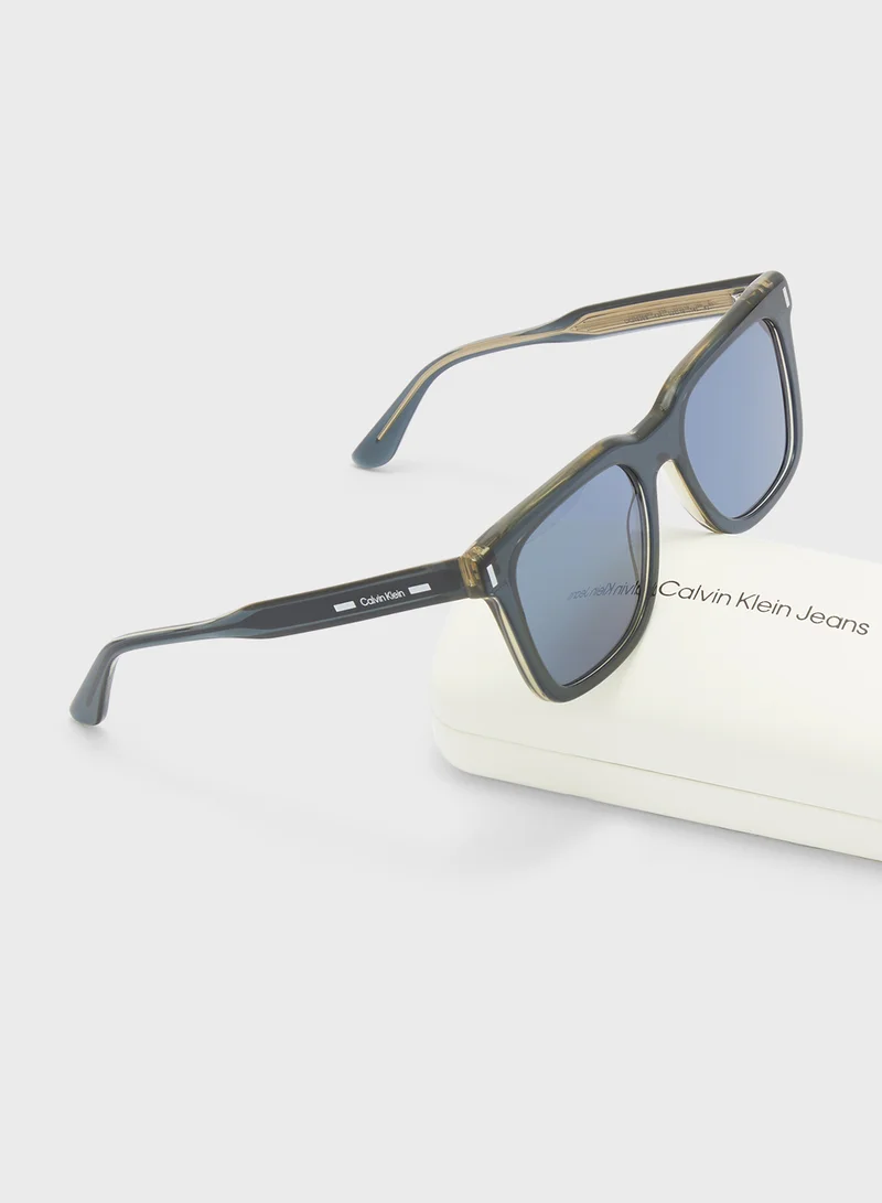 CALVIN KLEIN Modified Rectangle Sunglasses Ck24536S