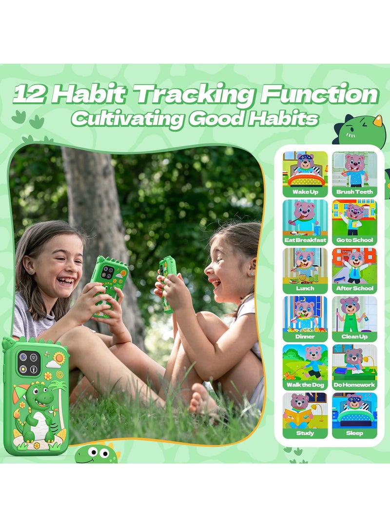 EVEREEN Children's Smartphone Toy For Boys And Girls 3 To 8 Years Old With A Camera With An 8G TF Card (Green) - Image 3