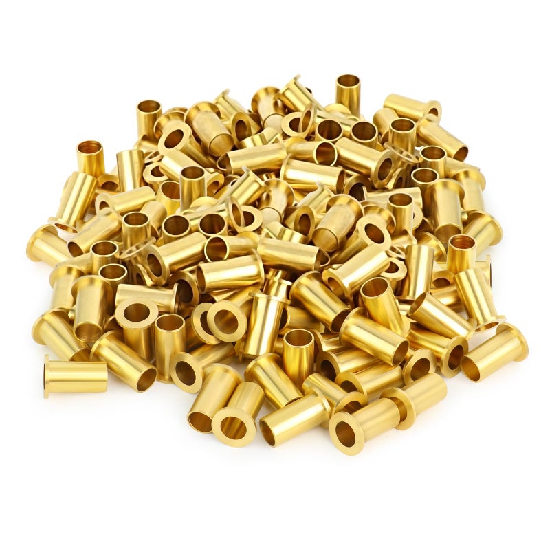 GASHER 200PCS Brass Compression Fitting Brass Compression Insert Tube Support 14 Tube OD - Image 2