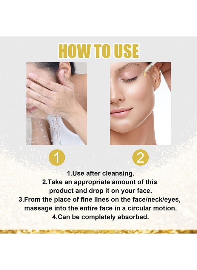 OUHOE - 24K Gold Serum for Face, Skin Brightening Anti Aging Face Serum Moisturizer - Image 1