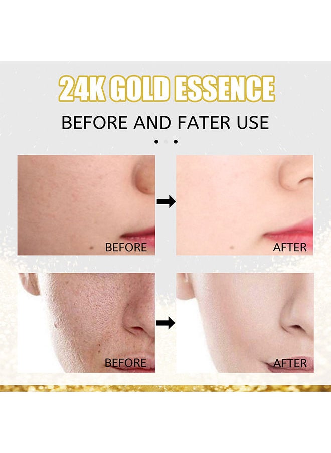 OUHOE - 24K Gold Serum for Face, Skin Brightening Anti Aging Face Serum Moisturizer - Image 1