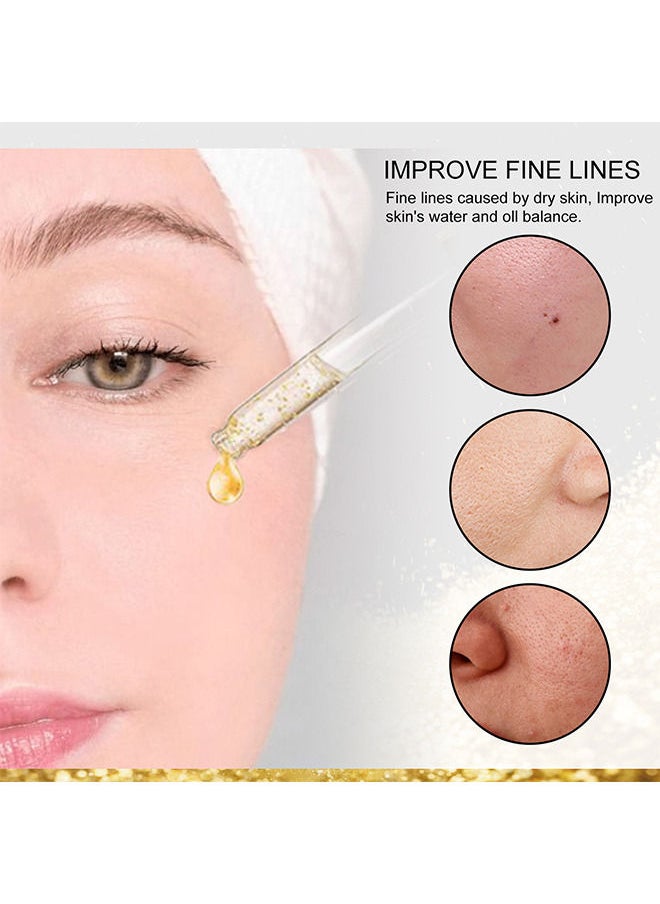 OUHOE - 24K Gold Serum for Face, Skin Brightening Anti Aging Face Serum Moisturizer - Image 1