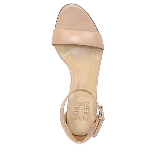 Naturalizer Womens Vera Ankle Strap Block Heel Dress Sandal ,Crème Brulee Beige Leather,7.5M - Image 5