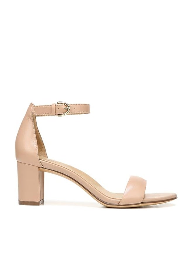 Naturalizer Womens Vera Ankle Strap Block Heel Dress Sandal ,Crème Brulee Beige Leather,7.5M - Image 1