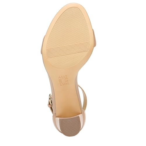 Naturalizer Womens Vera Ankle Strap Block Heel Dress Sandal ,Crème Brulee Beige Leather,7.5M - Image 4