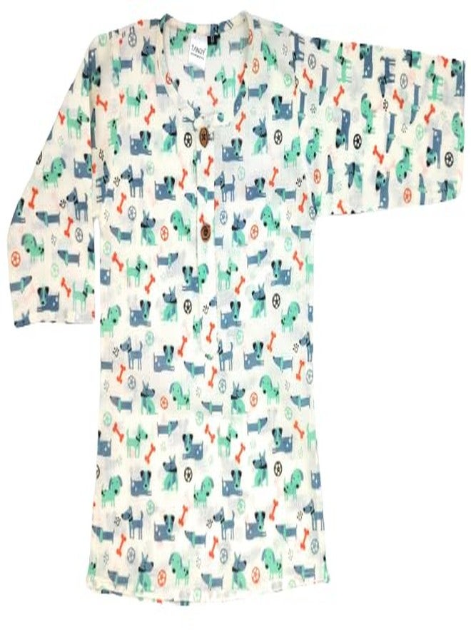 Tangy Printed Kurta Pyjama I Festive Kurta Kids (Print J, 4-5 Years) - Image 2