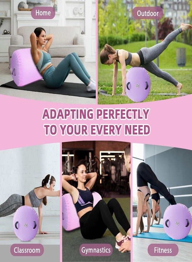 Vapaus Gymnastics Air Barrel Inflatable Tumbling Roller Mat Back Handspring Trainer Air Roller Tumbler Octagon Barrel Gymnastics Equipment for Tumble Track Cheerleading Yoga Training Durable AntiSlip Double Seal Without Pump - Image 5