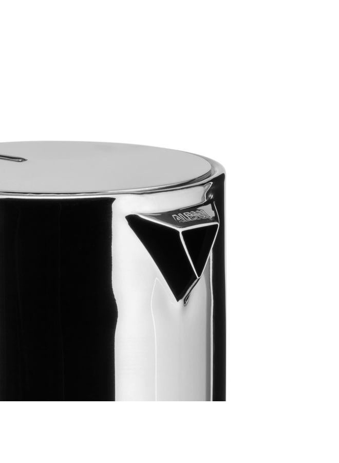 ALESSI 6-Cup Espresso Coffee Maker in 18/10 Stainless Steel Mirror Polished with Magnetic Heat Diffusing Bottom, Silver - Image 3